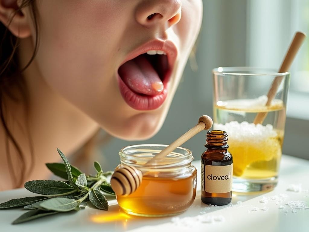 bouton sur la langue remede naturel