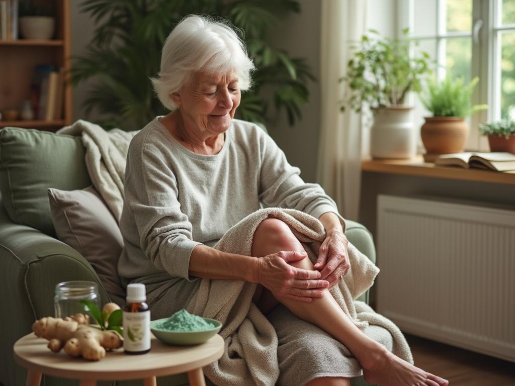 genou gonflé remède de grand-mère
