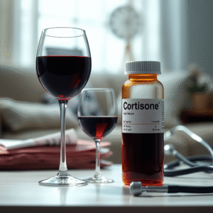 cortisone et alcool