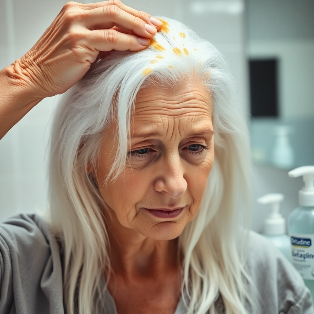 effet bétadine sur cheveux blancs